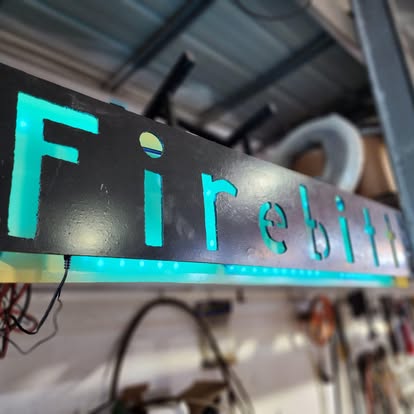 Firebitt sign lighting