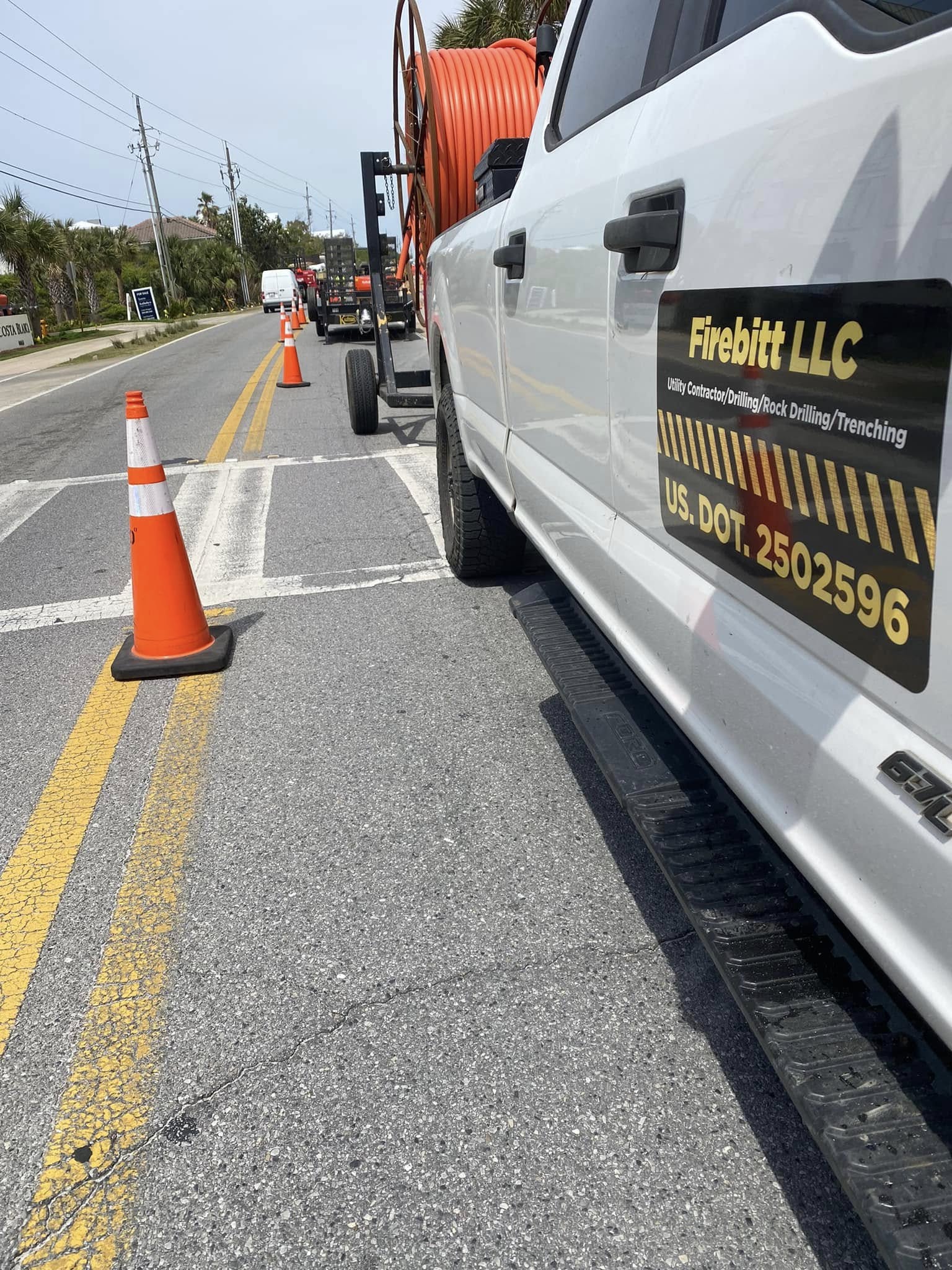 Firebitt truck at jobsite